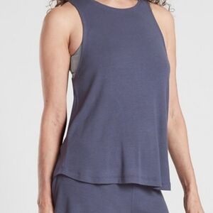 Athleta Sz Small Well Rested Rib Sleep Tank Top New Sleeveless Womens